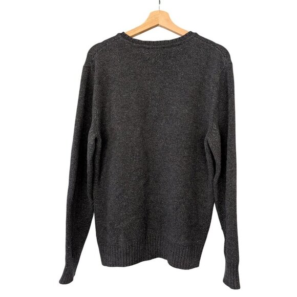 Patagonia 80% Wool Blend Gray Sweater V-Neck Long Sleeve Sweatshirt Mens Size M - Picture 6 of 6